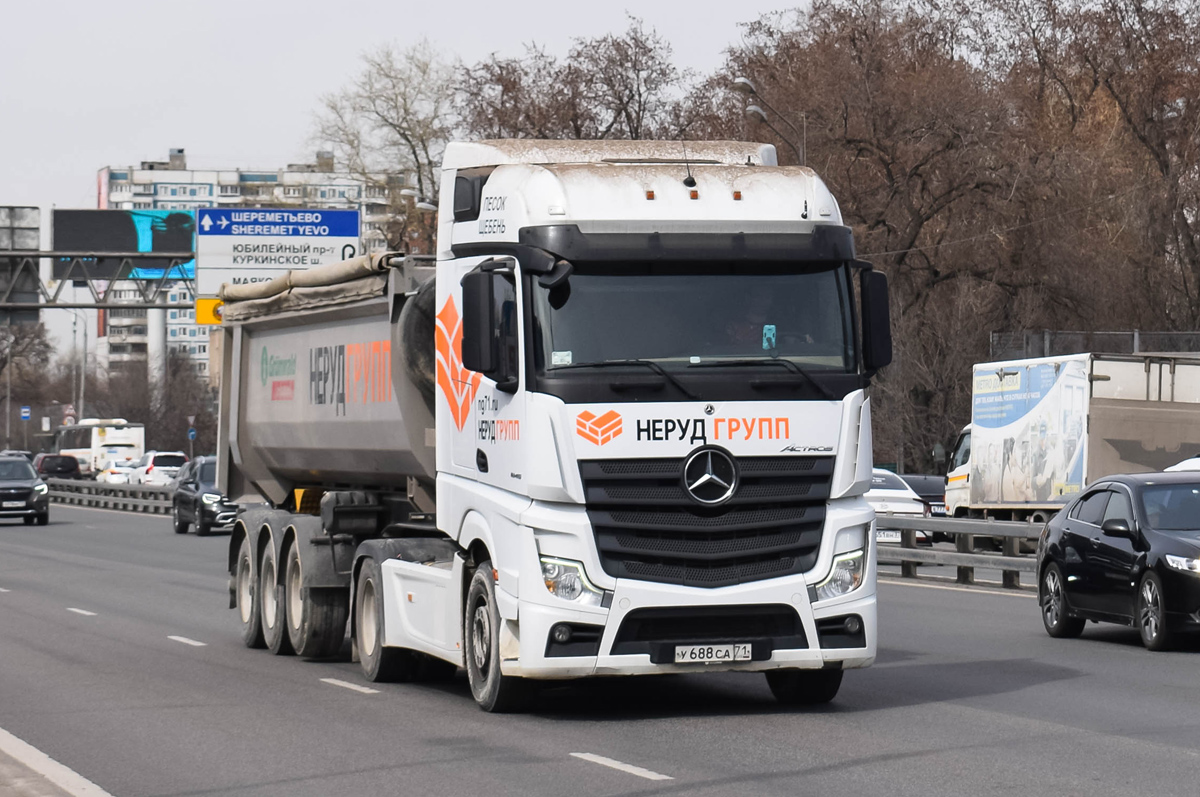 Тульская область, № У 688 СА 71 — Mercedes-Benz Actros '18 1845 [Z9M]