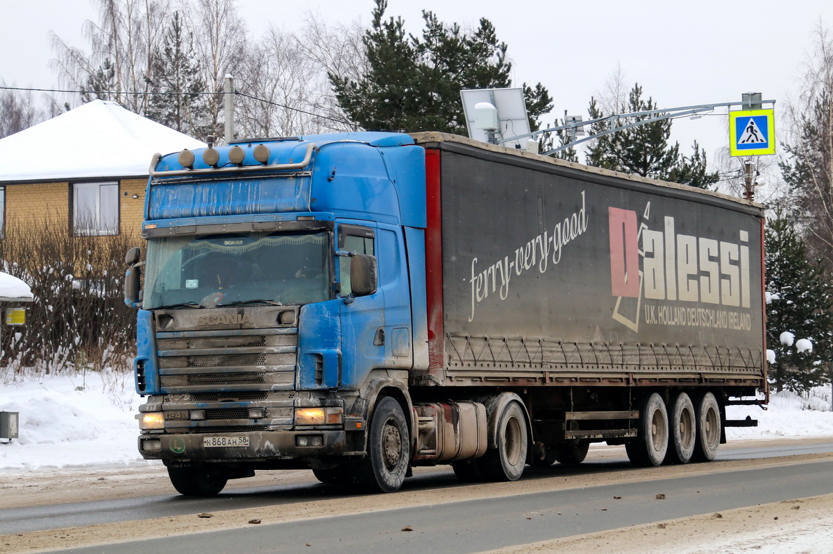 Пензенская область, № Н 868 АН 58 — Scania ('1996) R124L