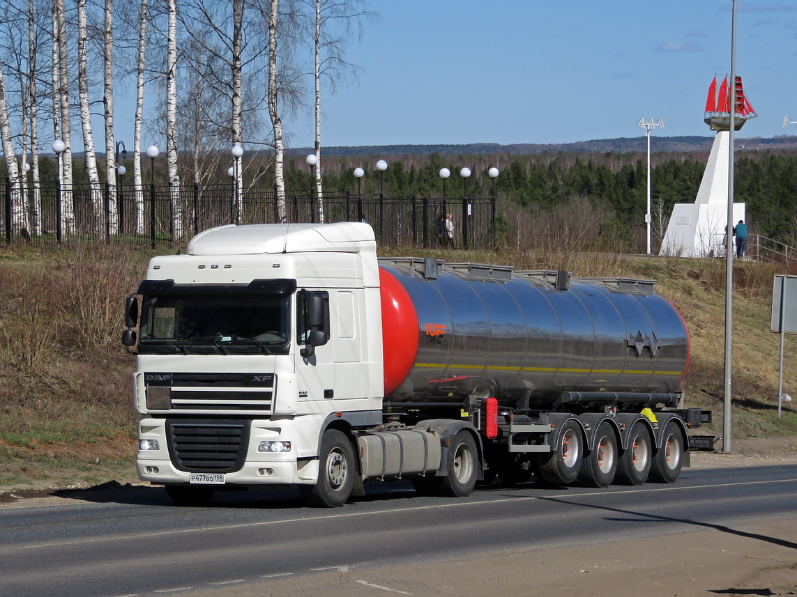 Пермский край, № Р 477 ВО 159 — DAF XF105 FT