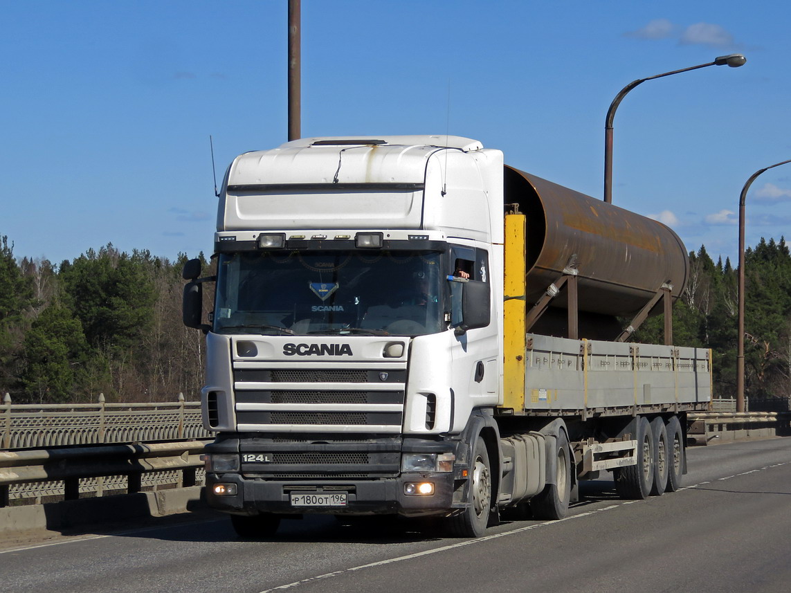 Свердловская область, № Р 180 ОТ 196 — Scania ('1996) R124L