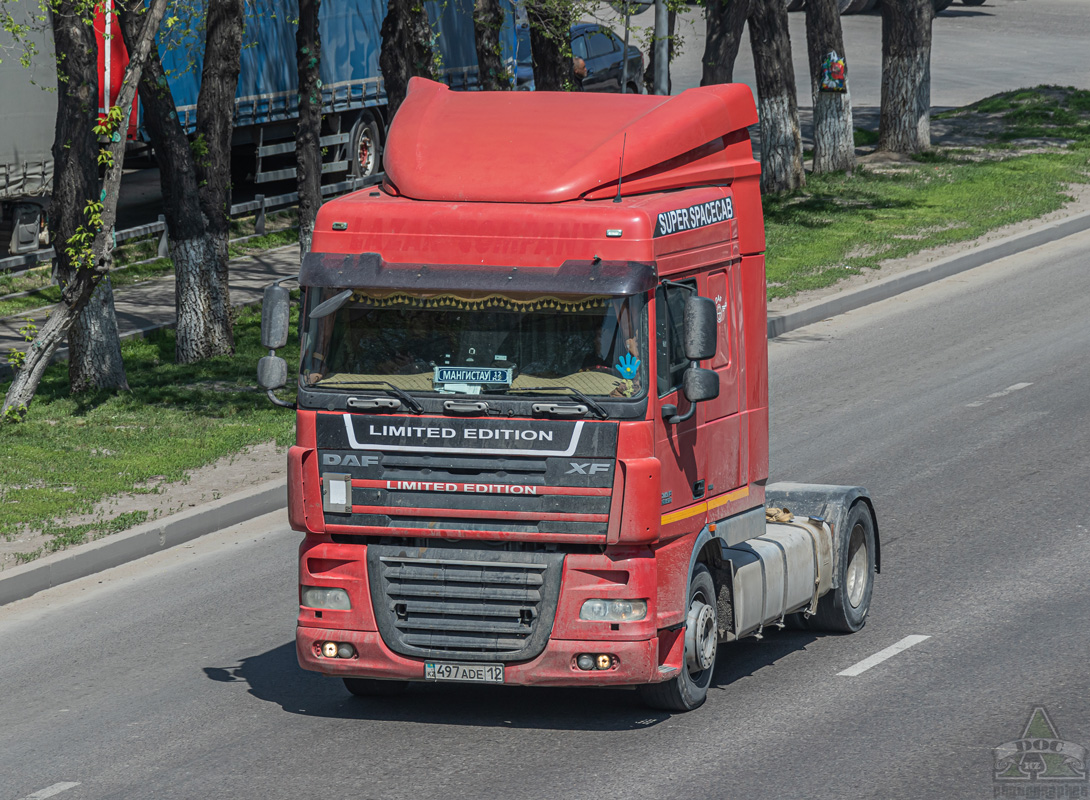 Мангистауская область, № 497 ADE 12 — DAF XF105 FT