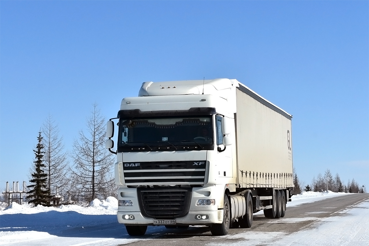 Саратовская область, № Х 337 ОТ 64 — DAF XF105 FT