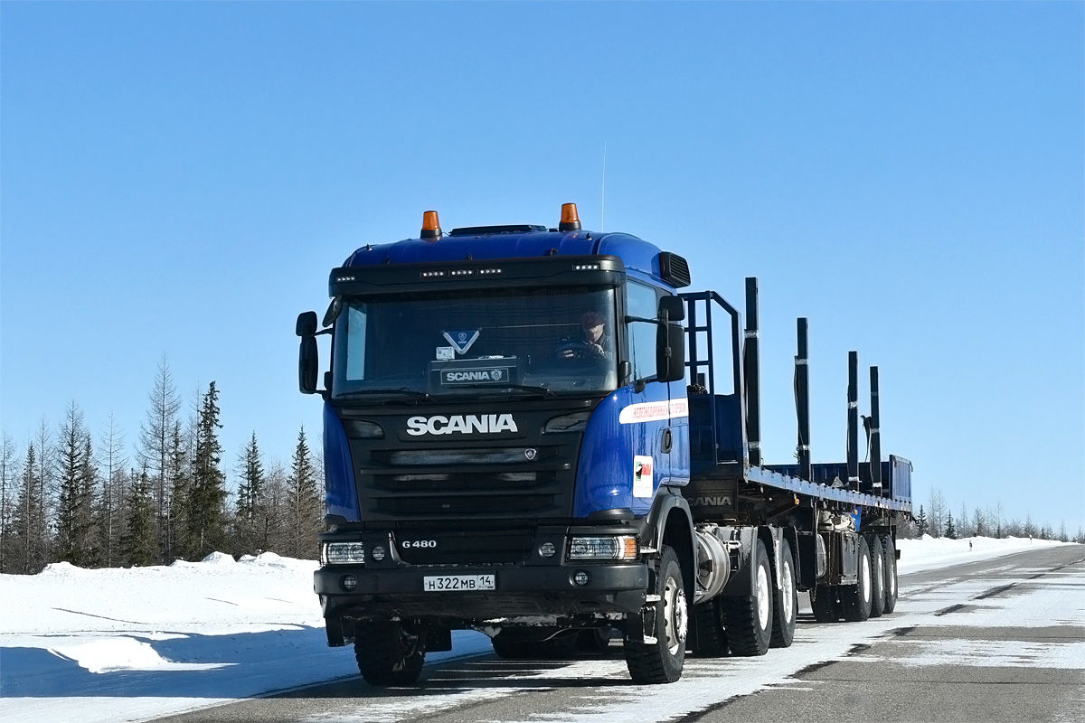 Саха (Якутия), № Н 322 МВ 14 — Scania ('2013) G480