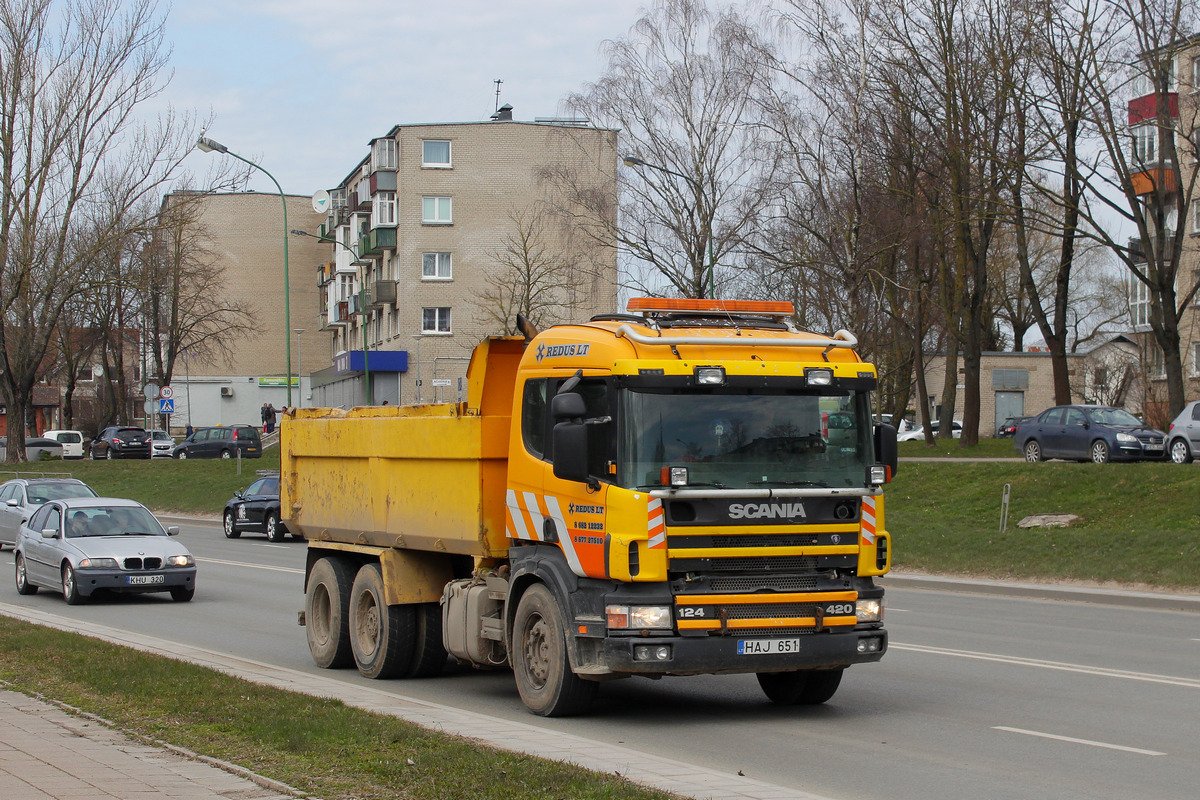 Литва, № HAJ 651 — Scania ('1996) P124G