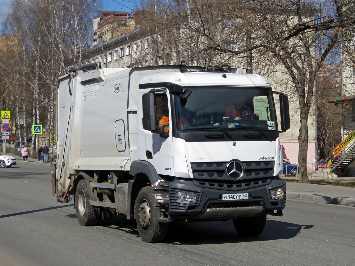 Кировская область, № О 140 РР 43 — Mercedes-Benz Arocs 2033 [Z9M]