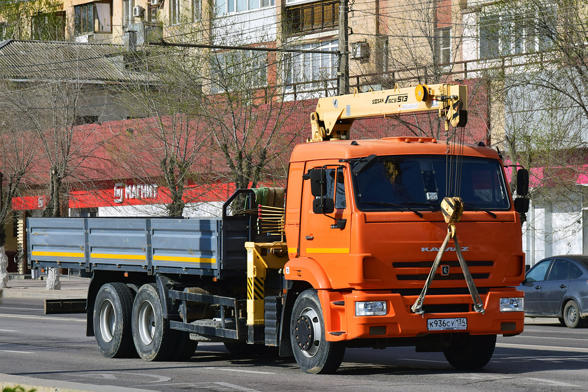 Волгоградская область, № К 936 СУ 134 — КамАЗ-65115-42