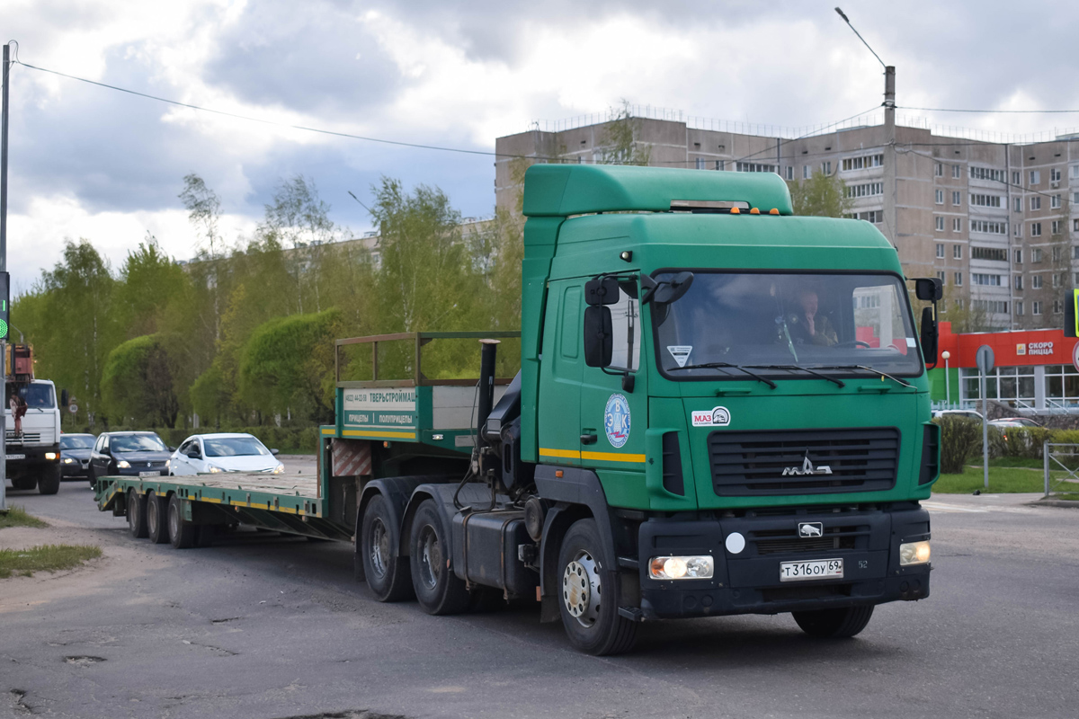 Тверская область, № Т 316 ОУ 69 — МАЗ-6430B9