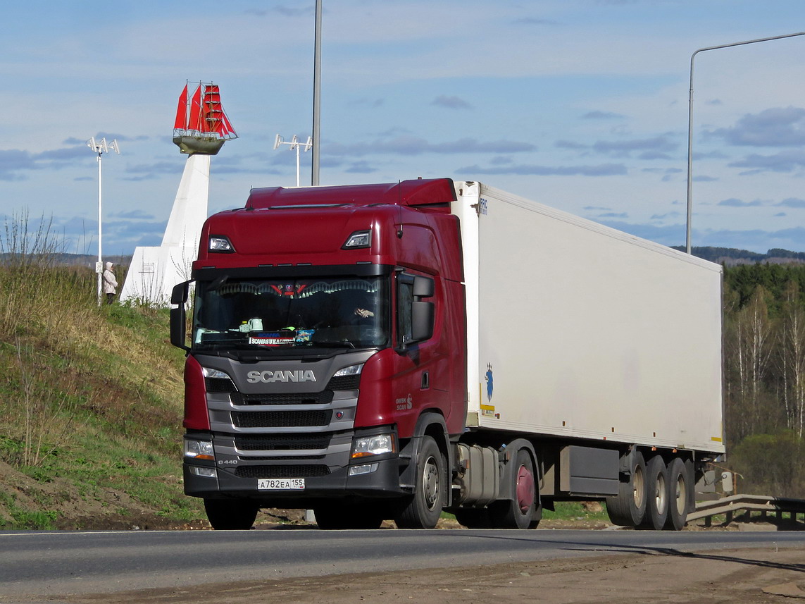 Омская область, № А 782 ЕА 155 — Scania ('2016) G440