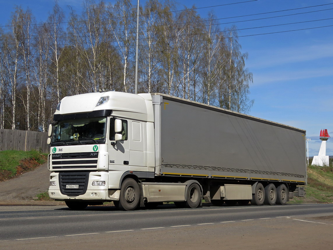 Пермский край, № Е 700 ОС 159 — DAF XF105 FT