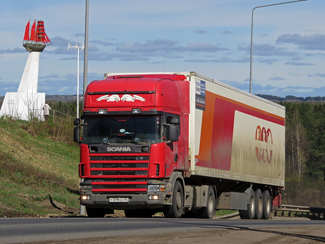 Омская область, № Т 319 ОС 55 — Scania ('1996) R144L