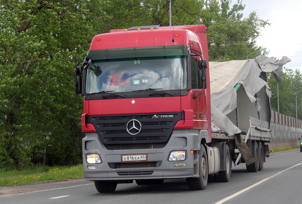 Псковская область, № Е 816 ЕА 60 — Mercedes-Benz Actros ('2003) 1841