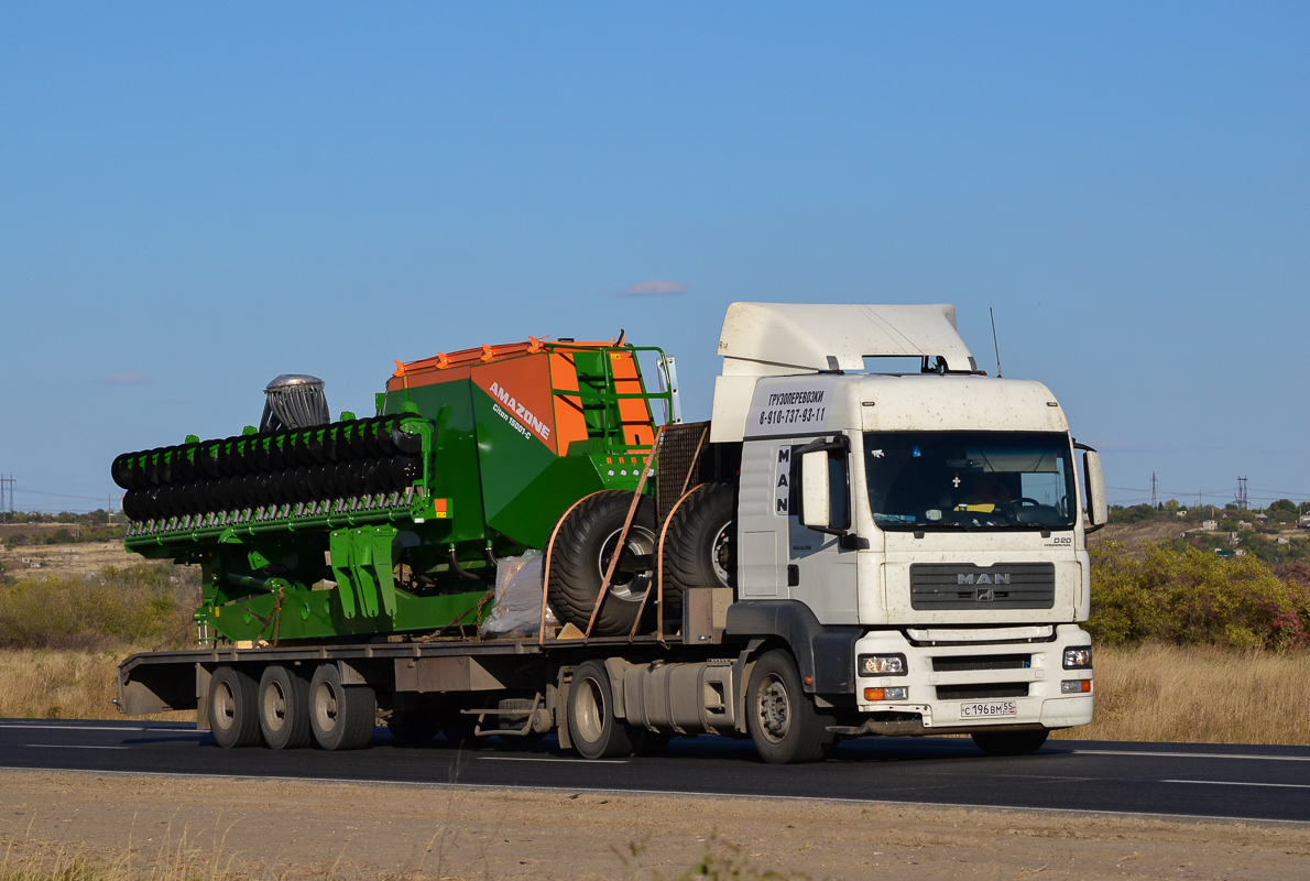 Омская область, № С 196 ВМ 55 — MAN TGA 18.390