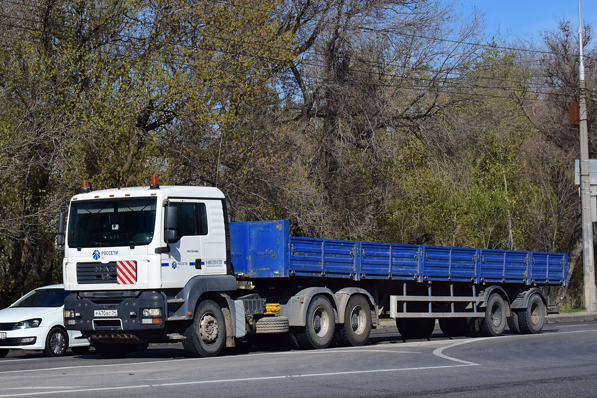 Волгоградская область, № Р 470 ВС 34 — MAN TGA 33.480