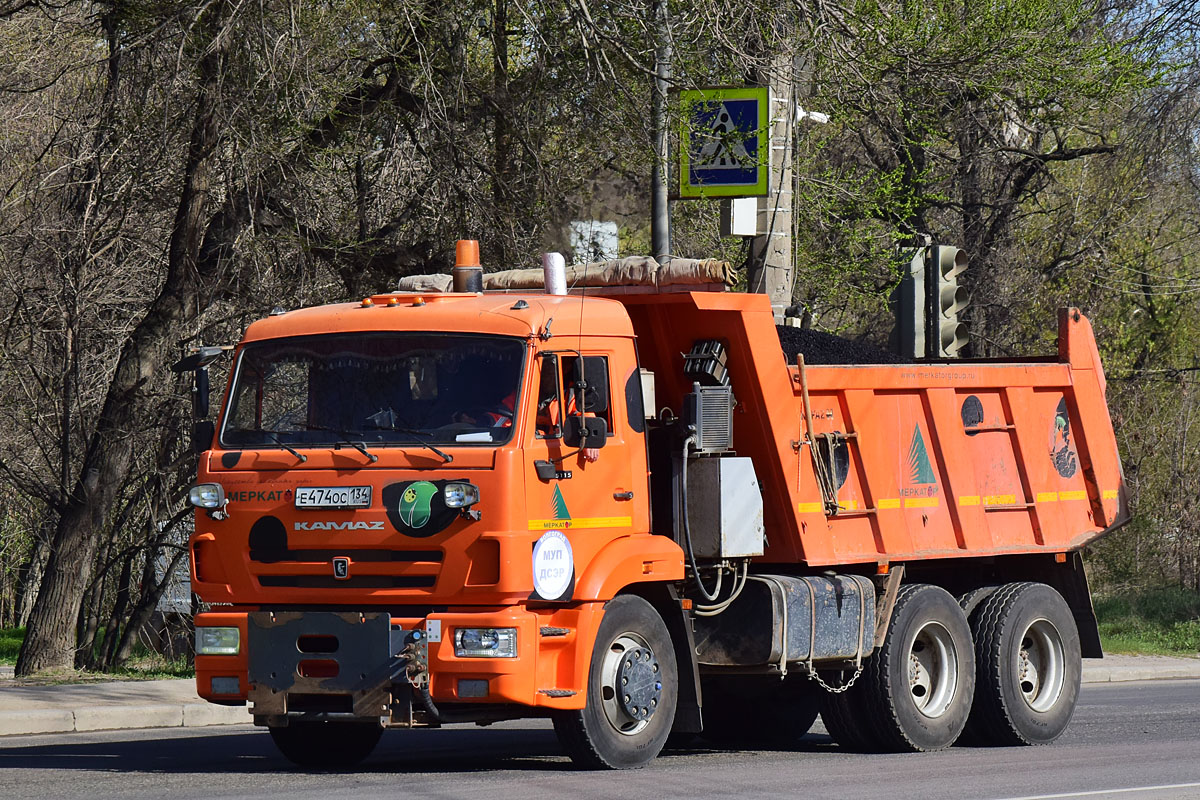 Волгоградская область, № Е 474 ОС 134 — КамАЗ-65115-L4