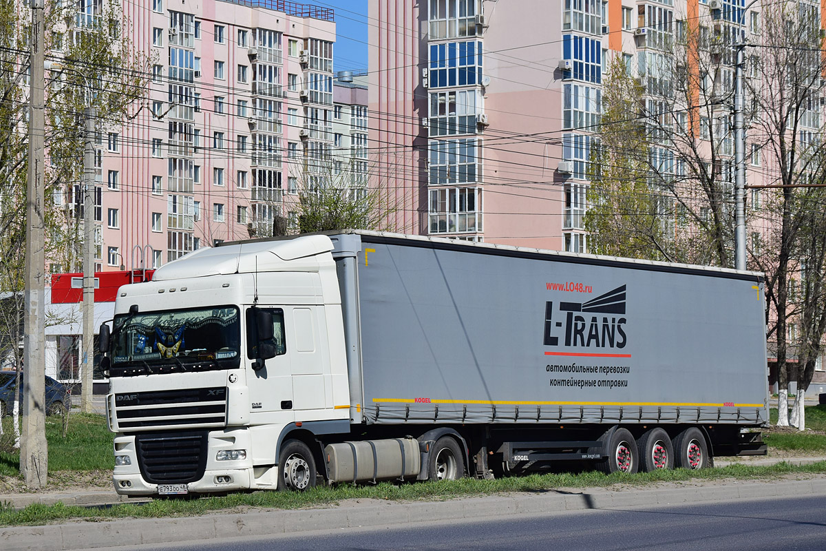 Липецкая область, № Е 793 ОО 48 — DAF XF105 FT