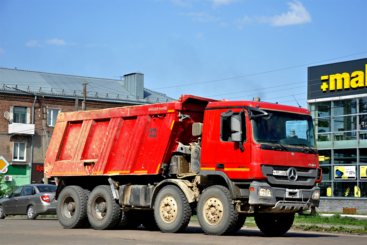 Алтайский край, № Х 986 ХЕ 22 — Mercedes-Benz Actros '09 4141 [Z9M]