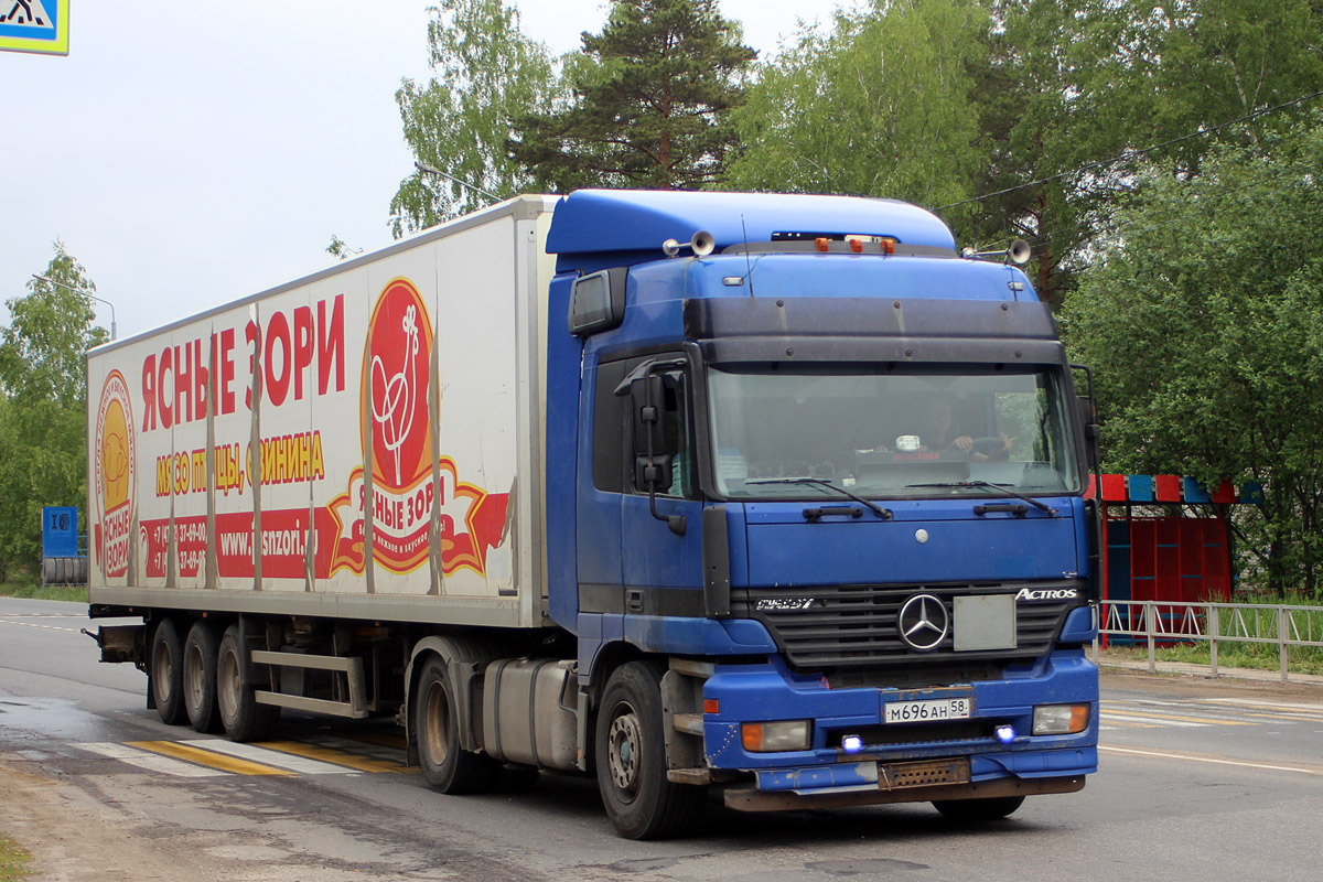 Пензенская область, № М 696 АН 58 — Mercedes-Benz Actros ('1997) 1840