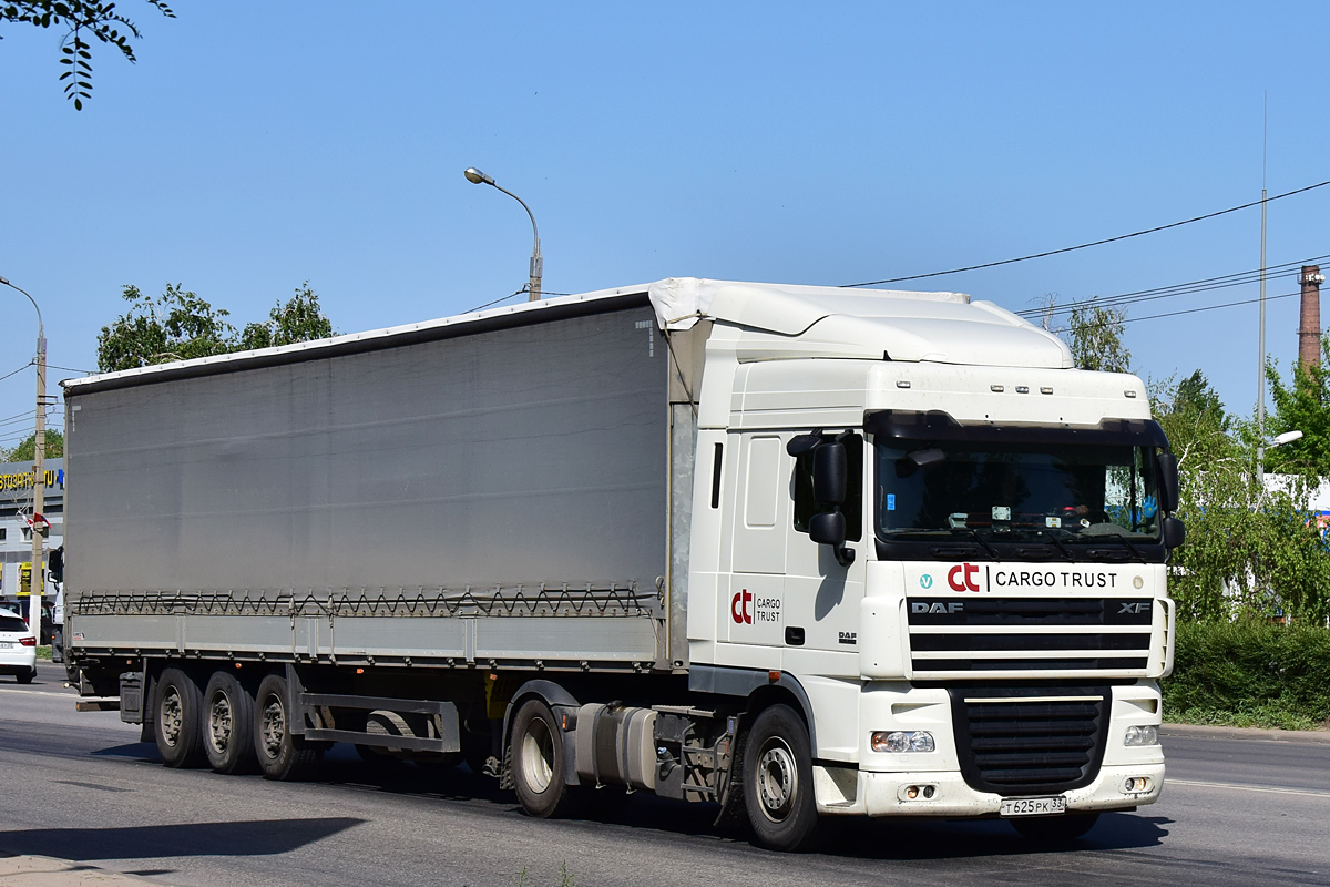 Владимирская область, № Т 625 РК 33 — DAF XF105 FT