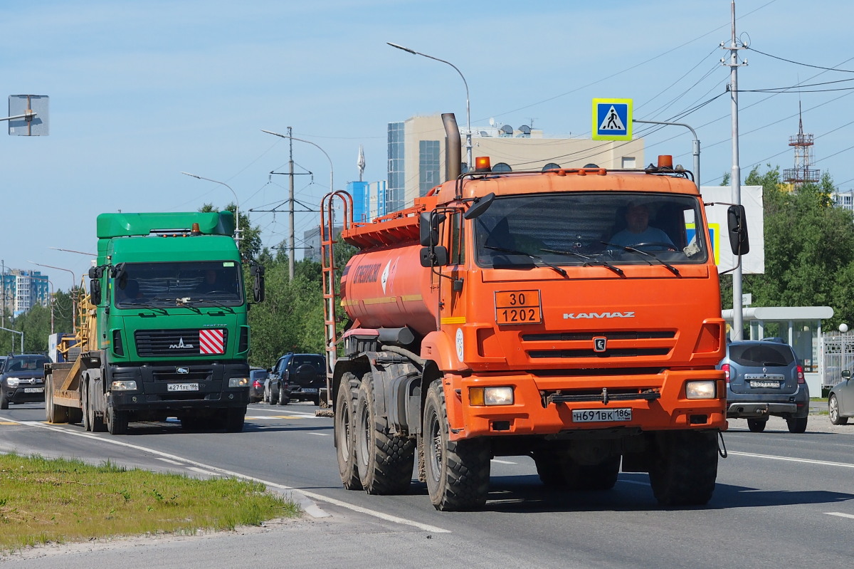 Ханты-Мансийский автоном.округ, № Н 691 ВК 186 — КамАЗ-43118 (общая модель)