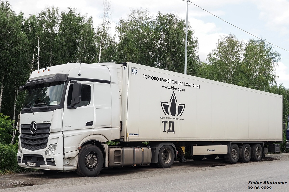 Челябинская область, № Р 367 АР 774 — Mercedes-Benz Actros '18 1845 [Z9M]