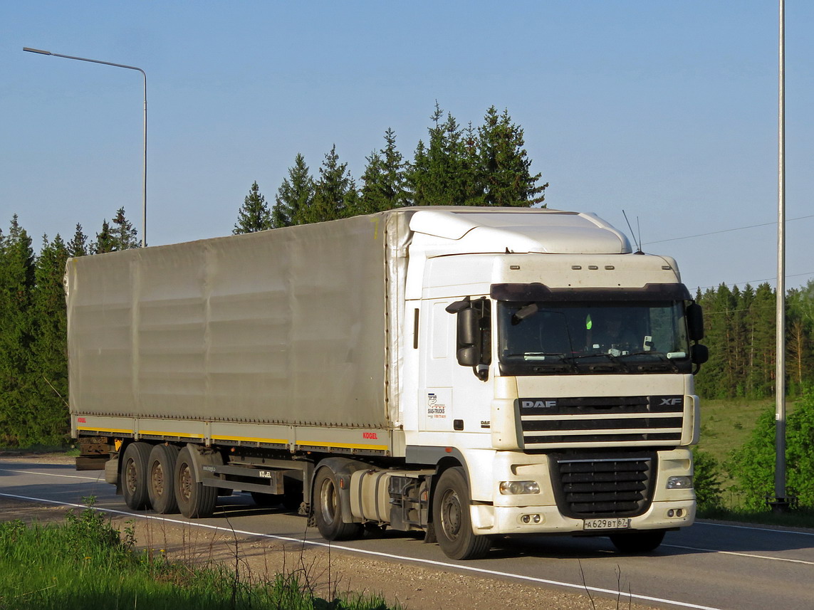 Смоленская область, № А 629 ВТ 67 — DAF XF105 FT