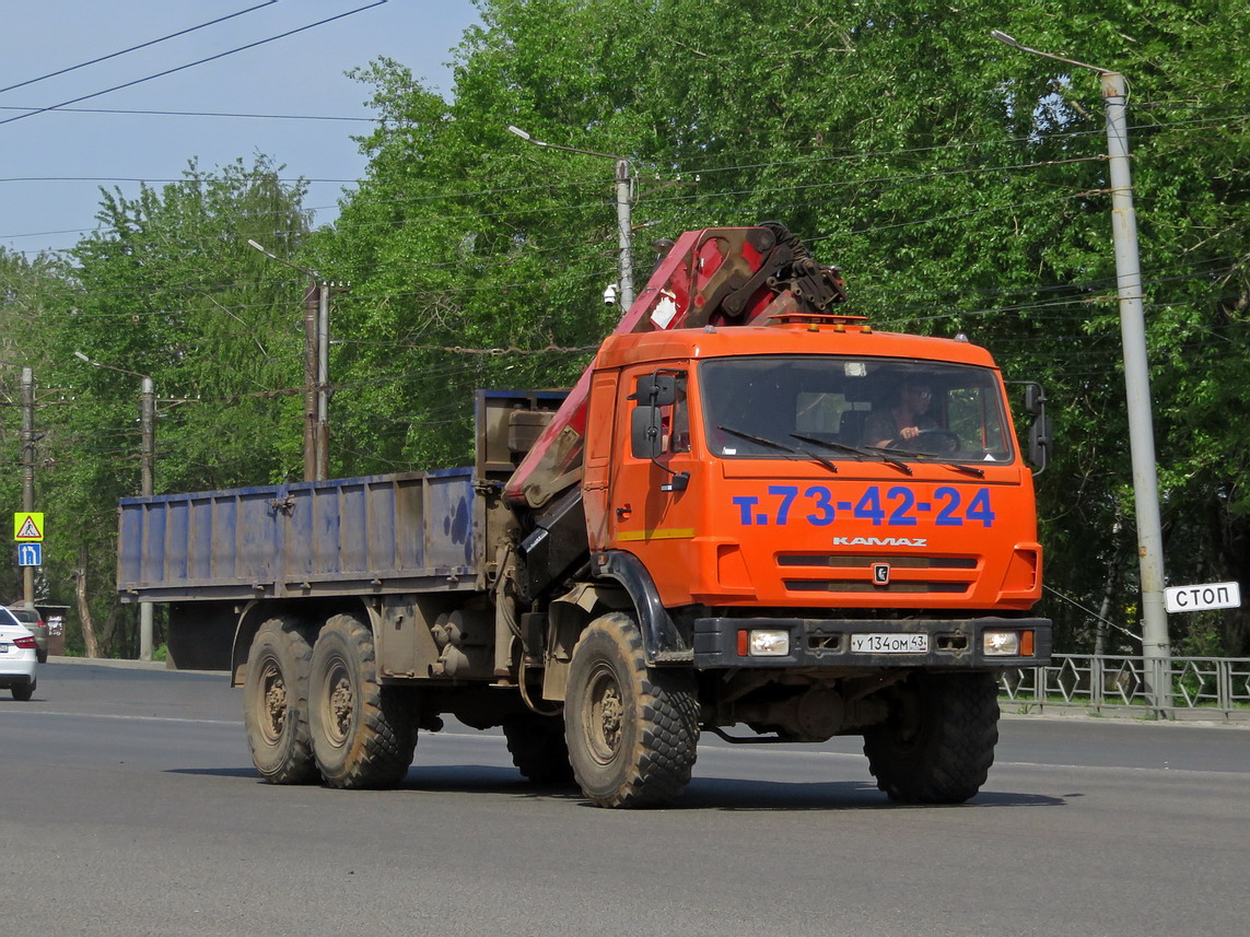 Кировская область, № У 134 ОМ 43 — КамАЗ-43118 (общая модель)