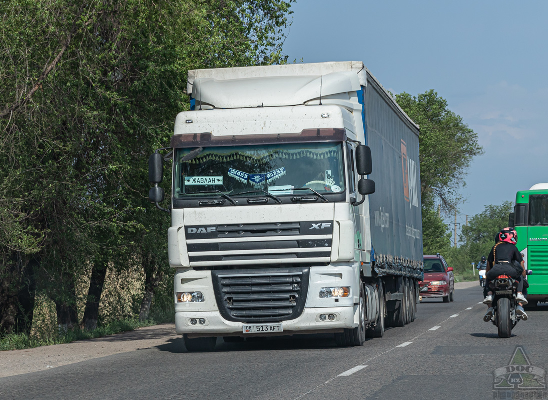 Киргизия, № 08 513 AFT — DAF XF105 FT