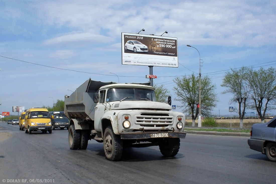 Волгоградская область, № 8670 ВДС — ЗИЛ-495710