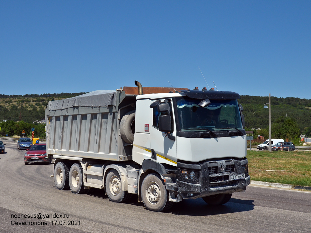 Севастополь, № А 637 ХМ 92 — Renault K-Series