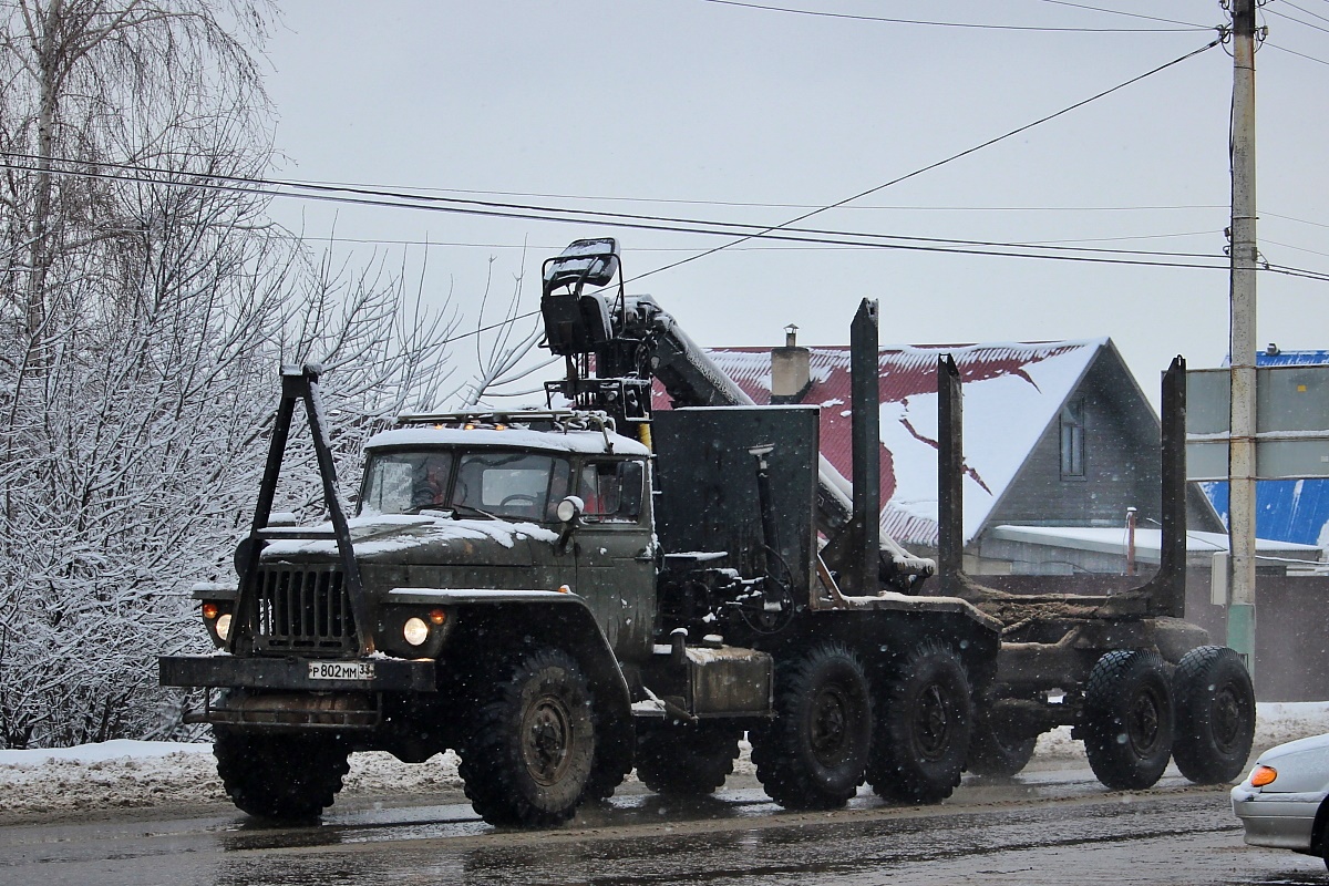 Тамбовская область, № Р 802 ММ 33 — Урал-43202