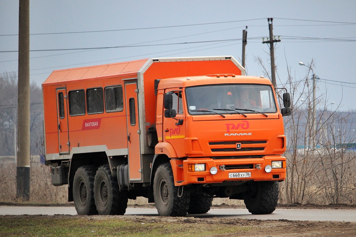 Воронежская область, № С 668 ХУ 36 — КамАЗ-43118 (общая модель)