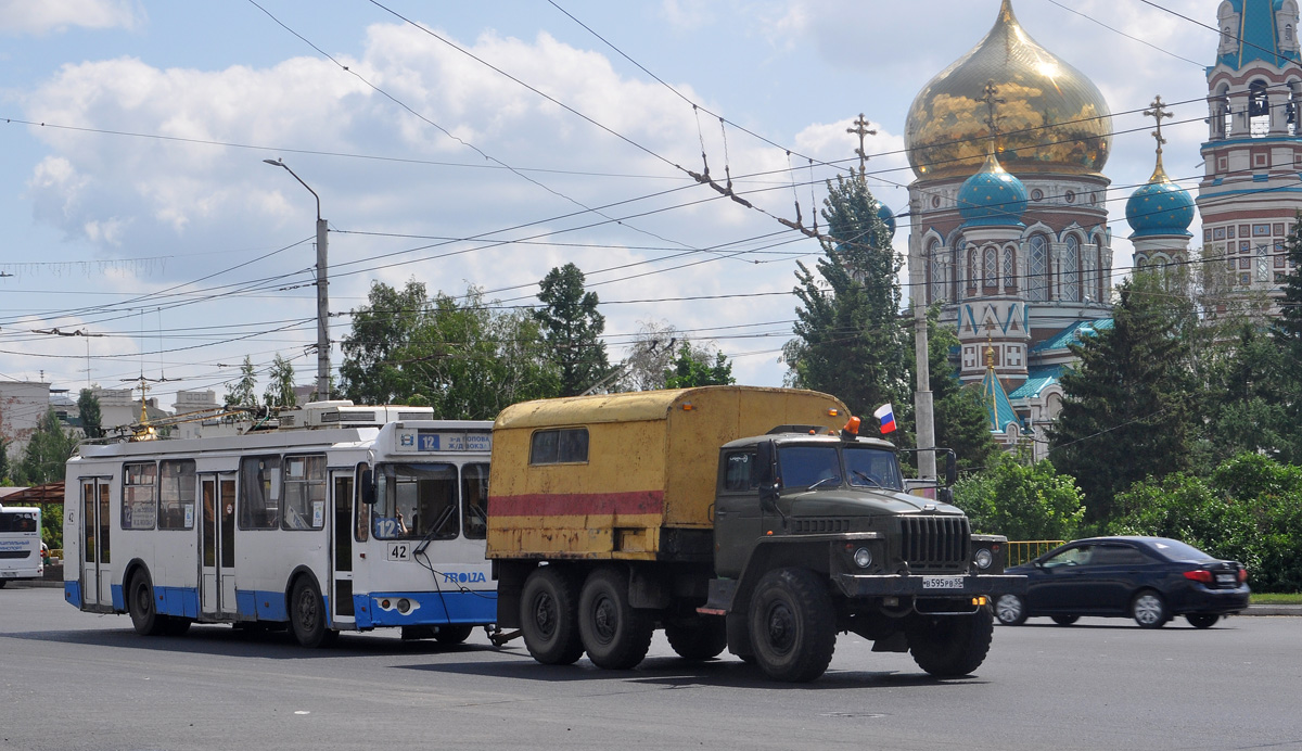 Омская область, № В 595 РВ 55 — Урал-4320-01