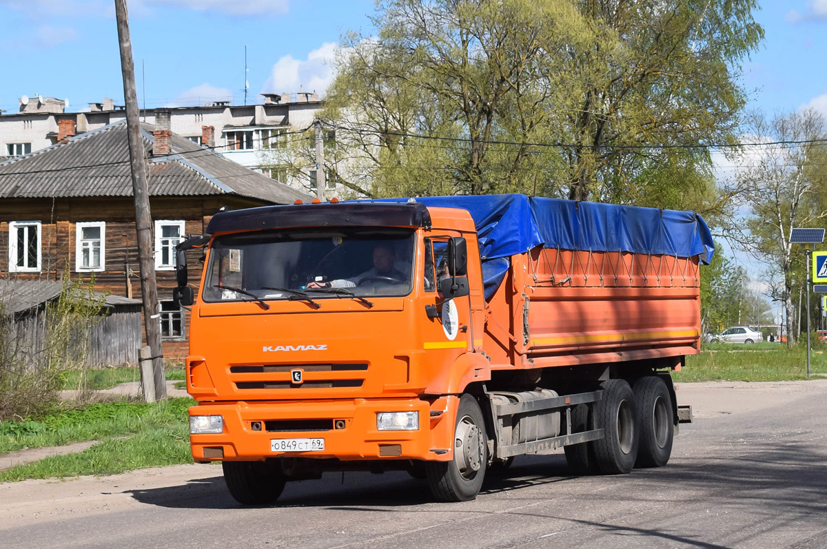 Тверская область, № О 849 СТ 69 — КамАЗ-65115 (общая модель)