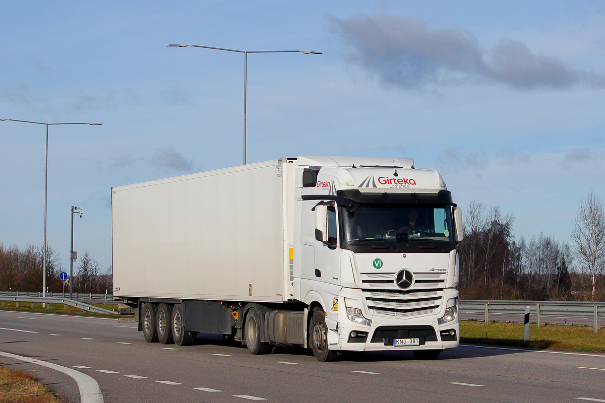 Литва, № KNJ 381 — Mercedes-Benz Actros ('2011) 1848