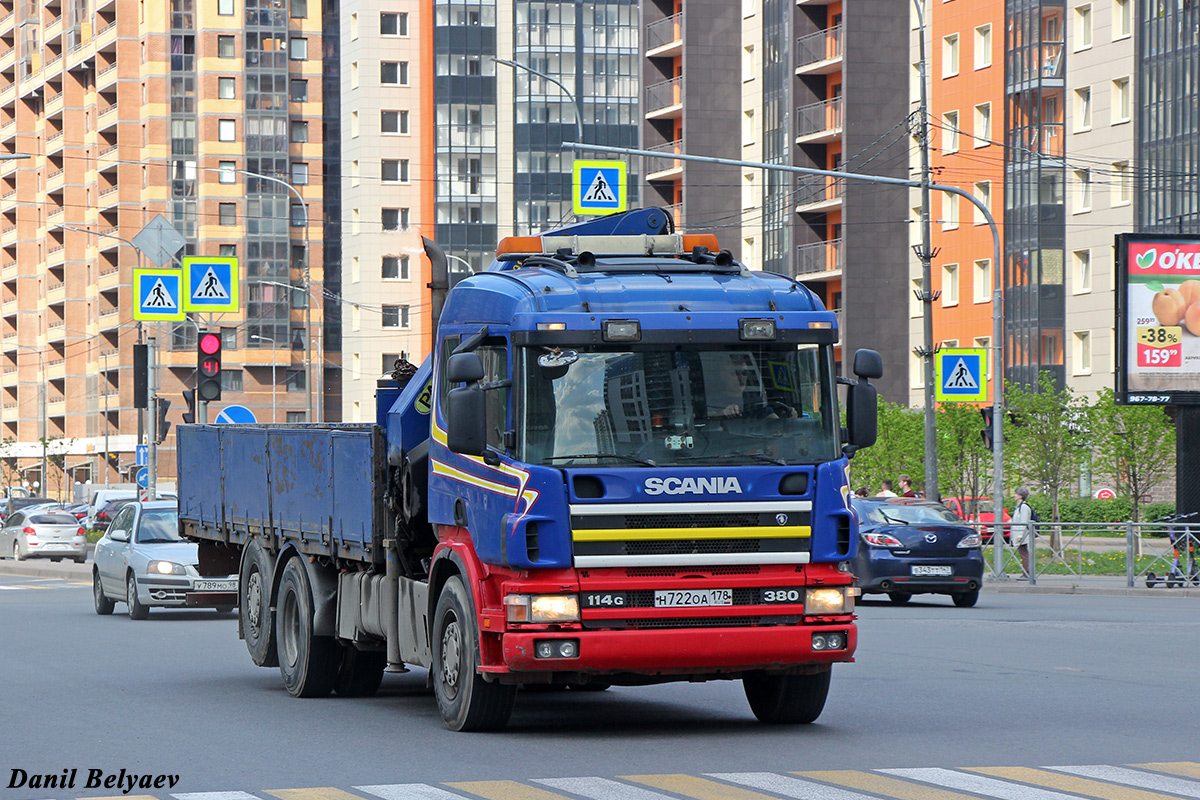 Санкт-Петербург, № Н 722 ОА 178 — Scania (общая модель)