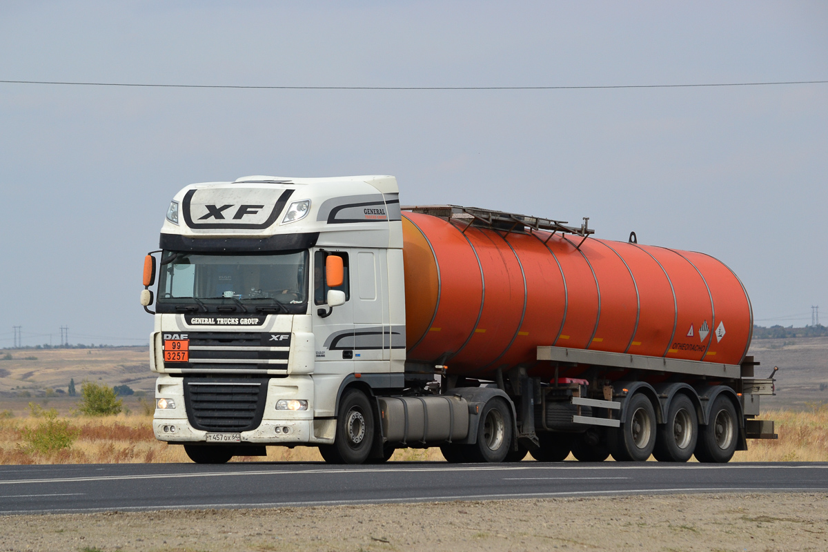 Саратовская область, № Т 457 ОХ 64 — DAF XF105 FT