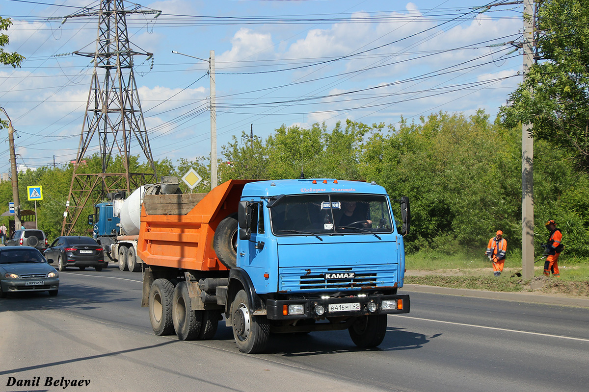 Кировская область, № В 416 МТ 43 — КамАЗ-55111 [551110]