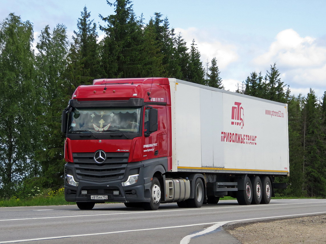 Нижегородская область, № Х 815 АК 152 — Mercedes-Benz Actros '18 1845 [Z9M]