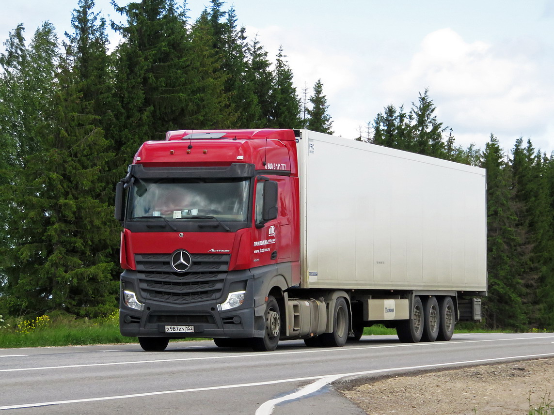 Нижегородская область, № Х 987 АУ 152 — Mercedes-Benz Actros '18 1845 [Z9M]