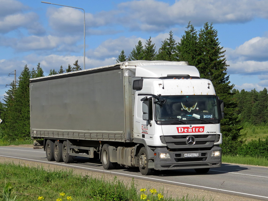 Мордовия, № М 311 ЕХ 13 — Mercedes-Benz Actros '09 1841 [Z9M]