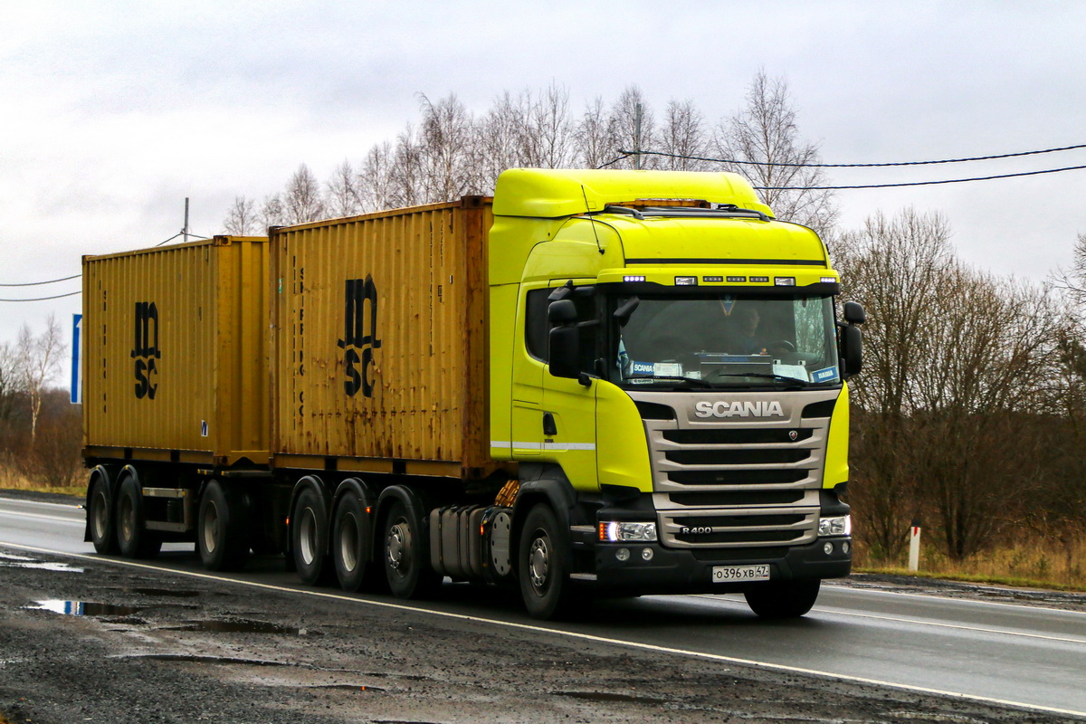 Ленинградская область, № О 396 ХВ 47 — Scania ('2013) R400