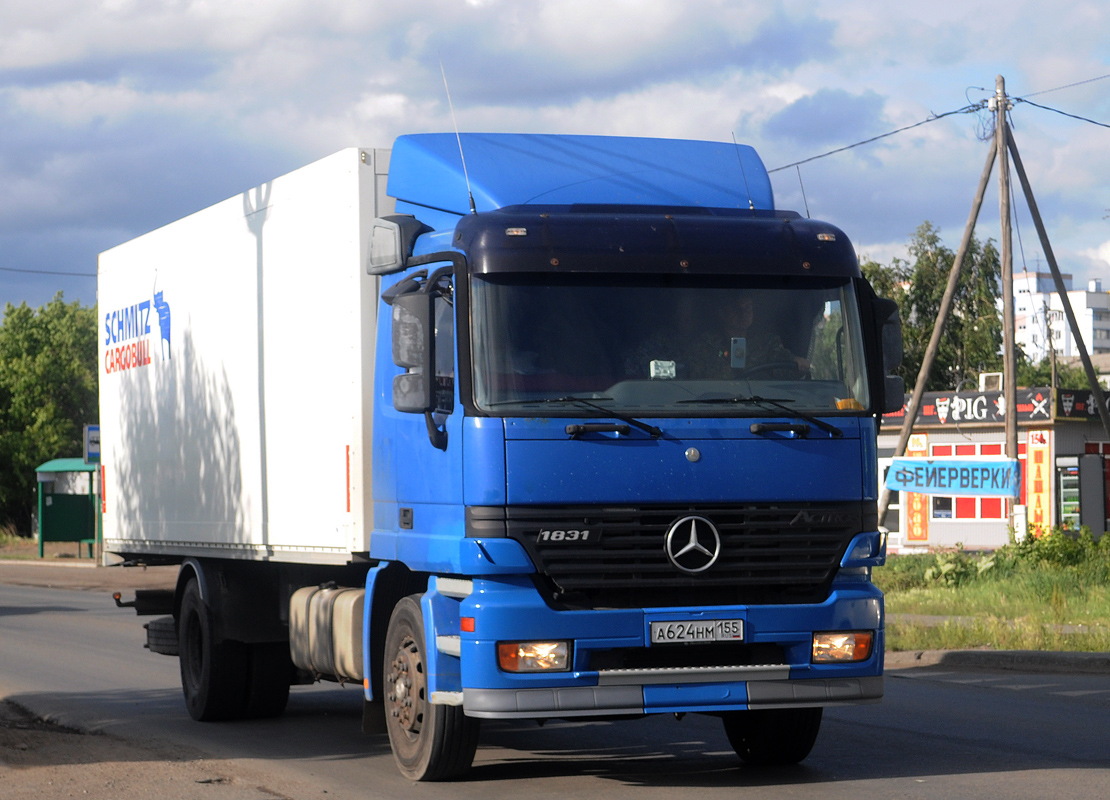 Омская область, № А 624 НМ 155 — Mercedes-Benz Actros ('1997) 1831