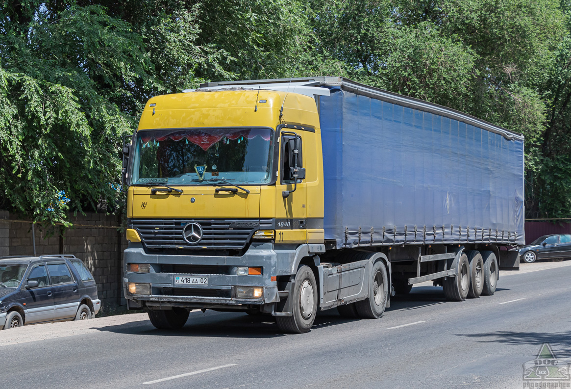 Алматы, № 418 AA 02 — Mercedes-Benz Actros ('1997) 1840