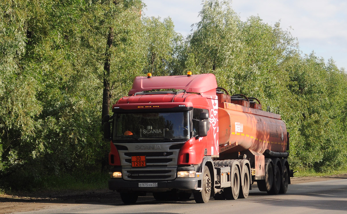 Омская область, № С 975 ХВ 55 — Scania ('2011) P400