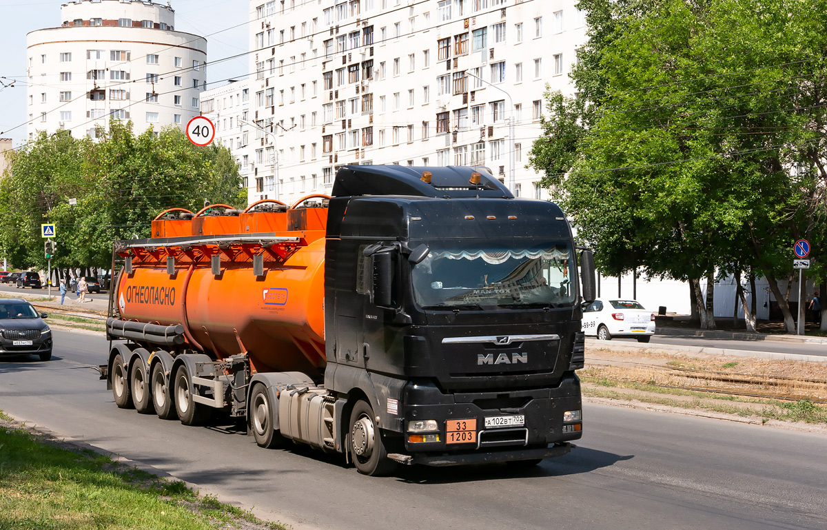 Башкортостан, № А 102 ВТ 702 — MAN TGX ('2007) 18.400