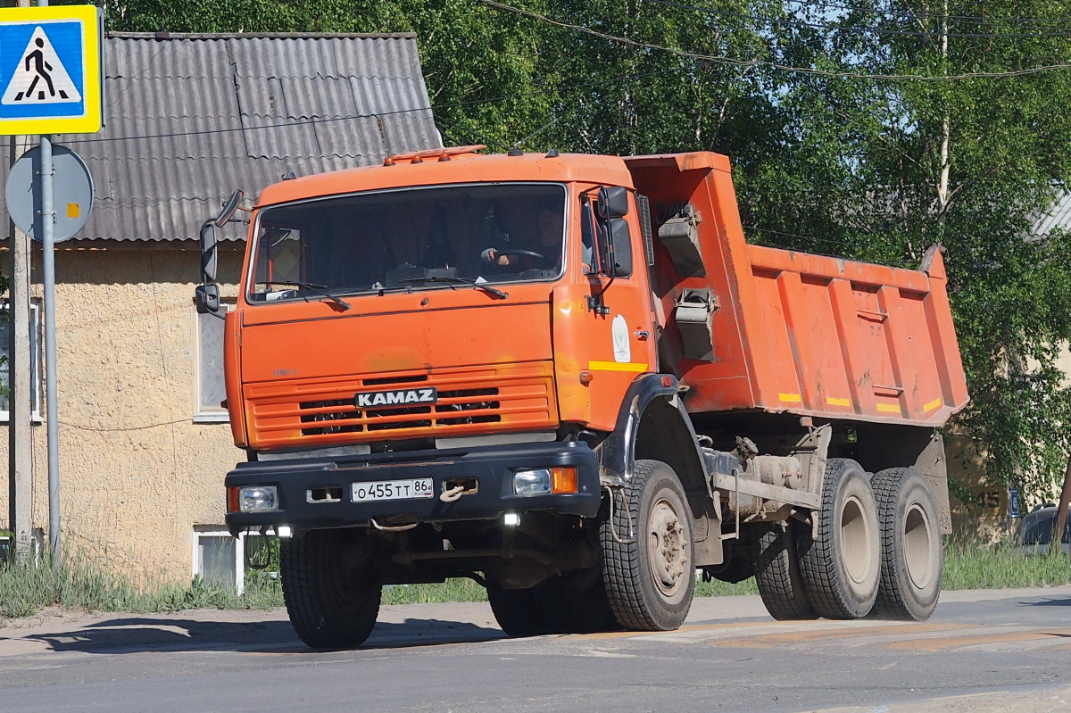 Ханты-Мансийский автоном.округ, № О 455 ТТ 86 — КамАЗ-65111 [651110]