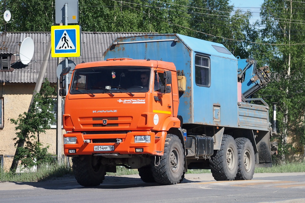 Ханты-Мансийский автоном.округ, № А 014 МР 186 — КамАЗ-43118 (общая модель)