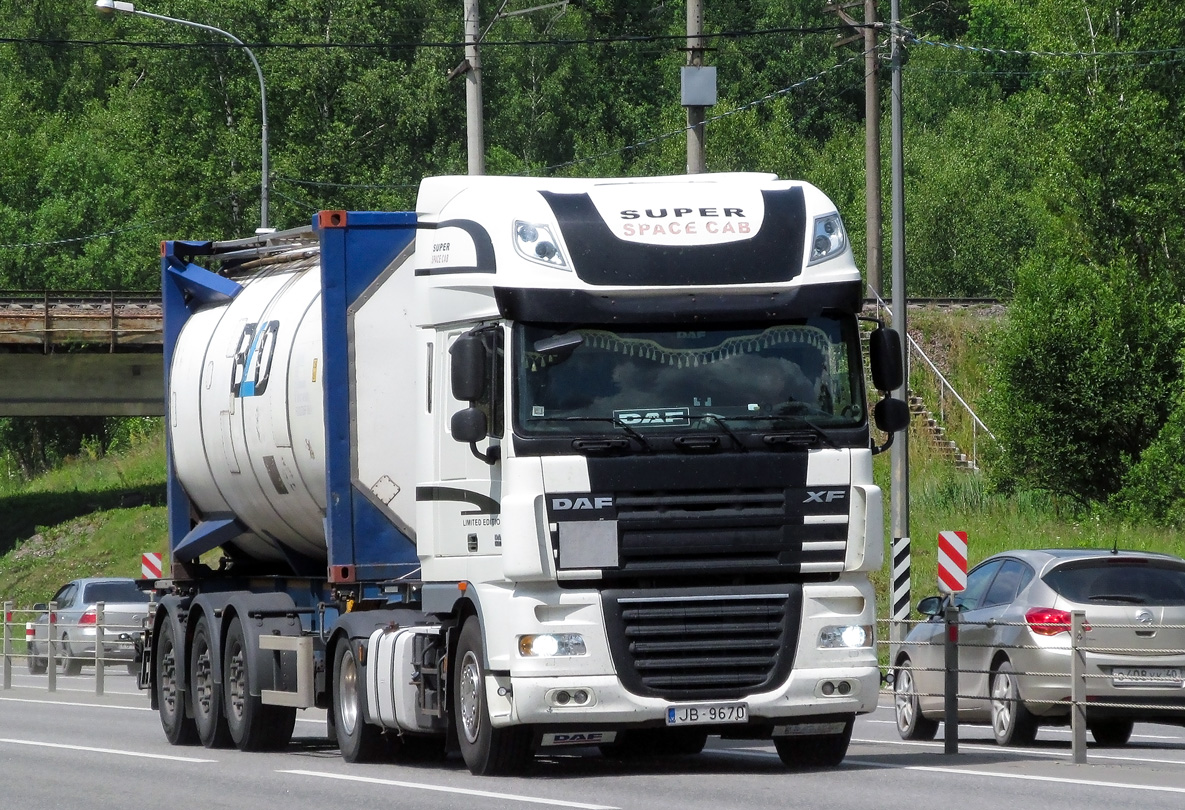 Латвия, № JB-9670 — DAF XF105 FT