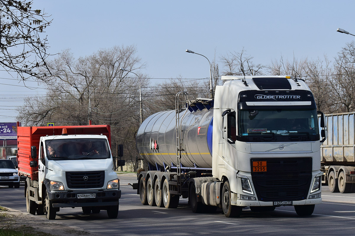 Волгоградская область, № К 406 ВУ 134 — ГАЗ-C41R13; Дагестан, № Р 605 ОМ 05 — Volvo ('2012) FH.460 [X9P]