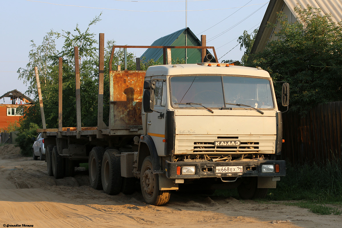 Саха (Якутия), № Н 668 ЕХ 14 — КамАЗ-54115 [541150]